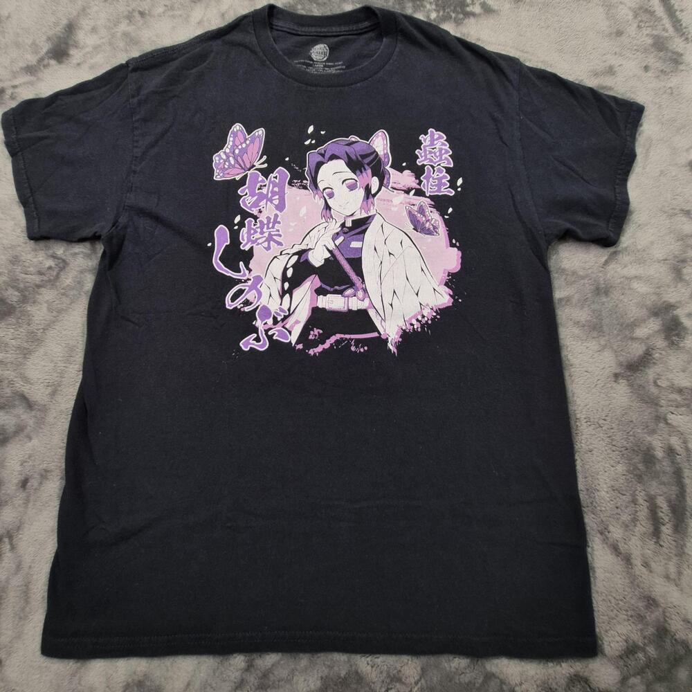 Demon Slayer Shinobu Kocho Shirt Mens Large Anime Graphic Tee Kimetsu no Yaiba